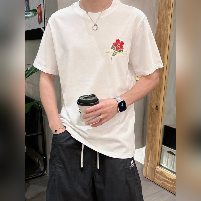 Louis Vuitton 25ss春夏新款首發(fā)專櫃最新款短袖圓領(lǐng)T恤 高端訂制