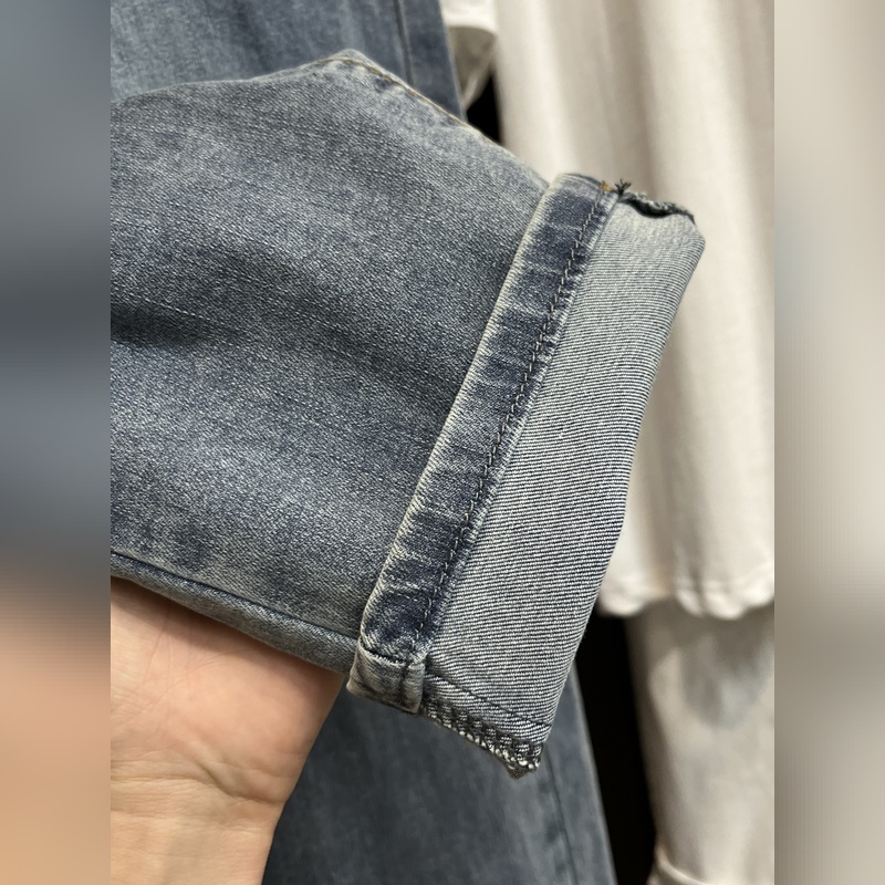 Prada 2025春季獨家專供新款秘 普拉達潮男時尚休閑牛仔褲，春季新款褲子