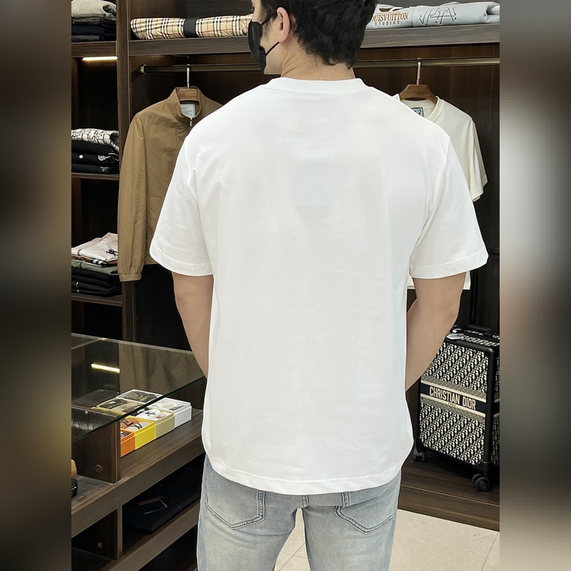 Prada 獨家專供春季新款 普拉達時尚休閑圓領(lǐng)短袖，純棉面料原單工藝高端歐版原