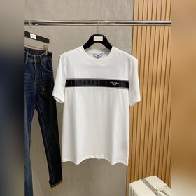 普拉達 Prada 25ss春夏新款首發專櫃最新款短袖圓領T恤 高端訂制 設計前