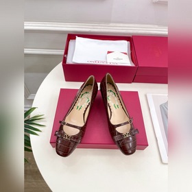 Valentino 華倫天奴 2025ss早春新品 BOWOW石頭紋牛皮單鞋上新