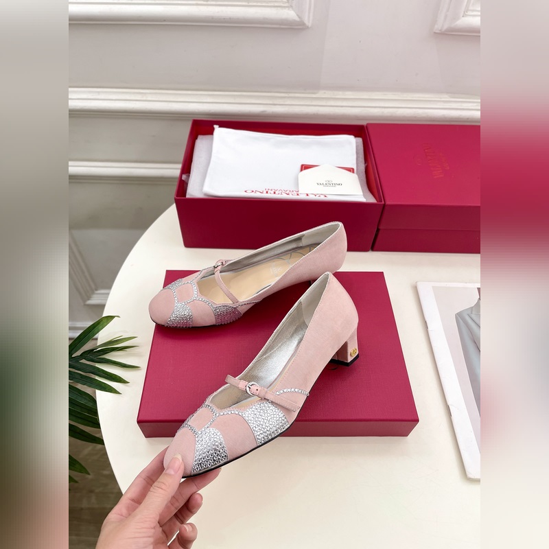 Valentino 華倫天奴 2025ss早春新品 BOWOW綢緞鑽面單鞋上新