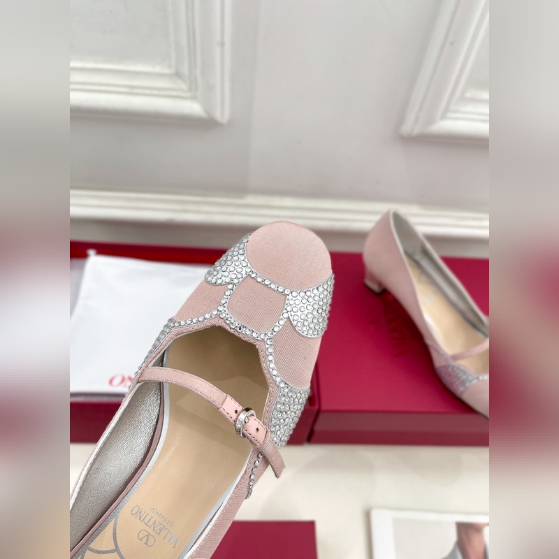 Valentino 華倫天奴 2025ss早春新品 BOWOW綢緞鑽面單鞋上新