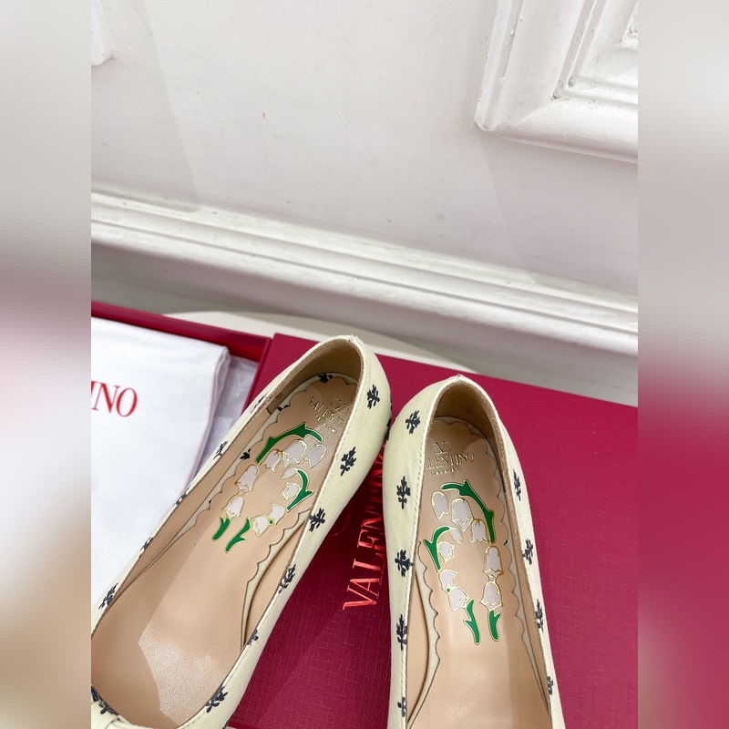 Valentino 華倫天奴 2025ss早春新品 BOWOW 絲質(zhì)花卉印花高跟