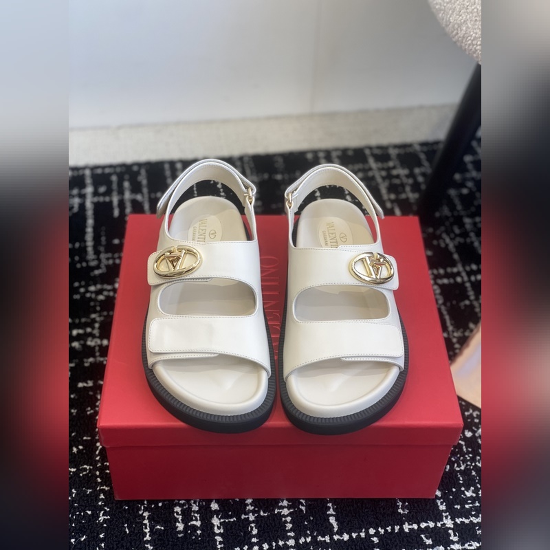 代購(gòu)級(jí) Valentino 華倫天奴25款大V扣魔術(shù)貼沙灘涼鞋 魔術(shù)貼休閑涼鞋