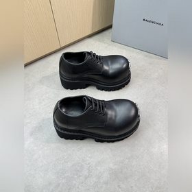 BALENCIAGA 巴黎世家 -高端品質 原單 正裝皮鞋 內增高 -鞋面：進口