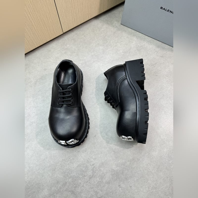 BALENCIAGA 巴黎世家 -高端品質 原單 正裝皮鞋 內增高 -鞋面：進口