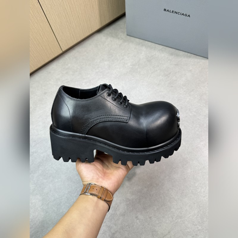 BALENCIAGA 巴黎世家 -高端品質 原單 正裝皮鞋 內增高 -鞋面：進口