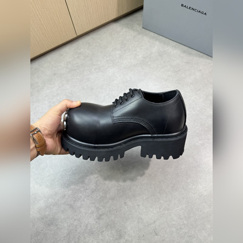BALENCIAGA 巴黎世家 -高端品質 原單 正裝皮鞋 內增高 -鞋面：進口