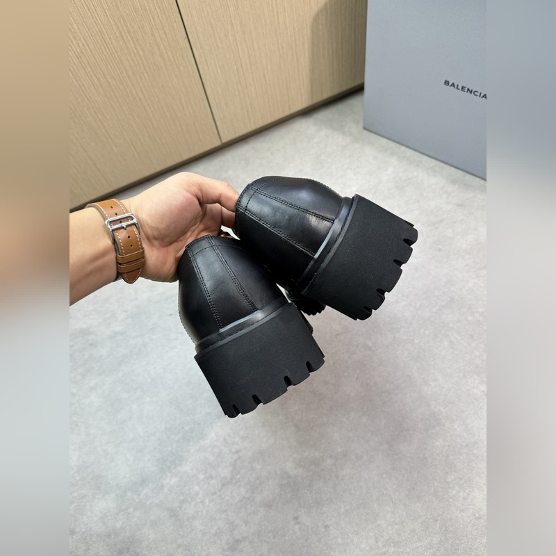 BALENCIAGA 巴黎世家 -高端品質 原單 正裝皮鞋 內增高 -鞋面：進口
