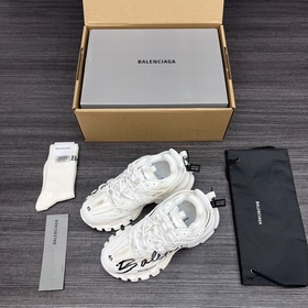 純原版本 無美人尖 市場天花闆 巴黎世家3.0 白色塗鴉做舊 三代戶外概念鞋 B