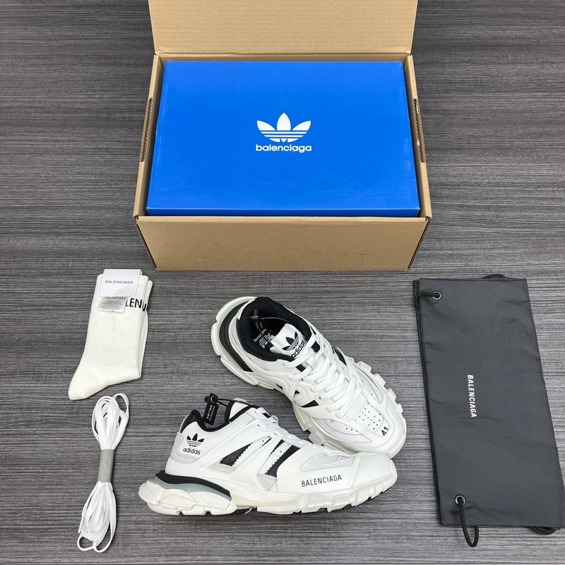 純原版本 無美人尖 市場天花闆 巴黎世家3.0 阿迪聯(lián)名 三代戶外概念鞋 Bal