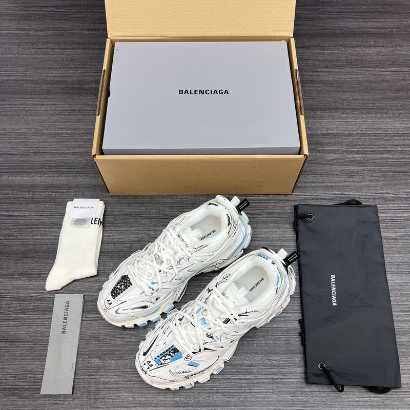 純原版本 無美人尖 市場天花闆 巴黎世家3.0 塗鴉彩繪做舊 三代戶外概念鞋 B