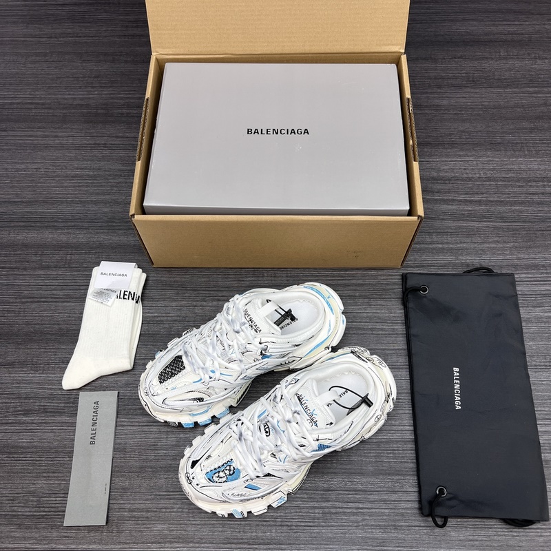 純?cè)姹?無(wú)美人尖 市場(chǎng)天花闆 巴黎世家3.0 半拖三代塗鴉戶外概念鞋 Bale