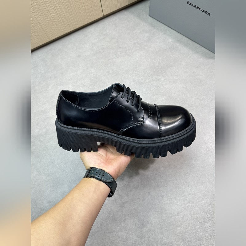 [ BALENCIAGA]巴黎世家 -高端品質(zhì) 原單 正裝皮鞋 -鞋面：進口 開