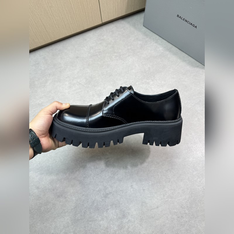[ BALENCIAGA]巴黎世家 -高端品質(zhì) 原單 正裝皮鞋 -鞋面：進口 開