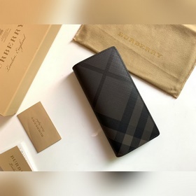 London 格紋二折包 [B 家]原單出品IT~~ 煙熏格子搭配進口粒面小牛皮