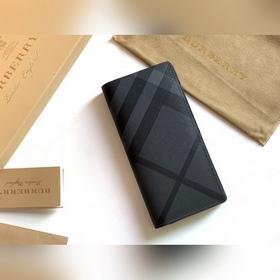 London 格紋二折包 [B 家]原單出品IT~~ 煙熏格子搭配進口粒面小牛皮