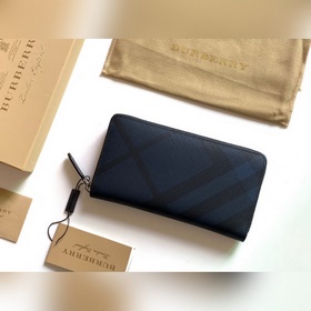 London格紋拉鍊包 [B 家]原單出品IT~~官方新配色小號拉鍊錢包 煙熏格