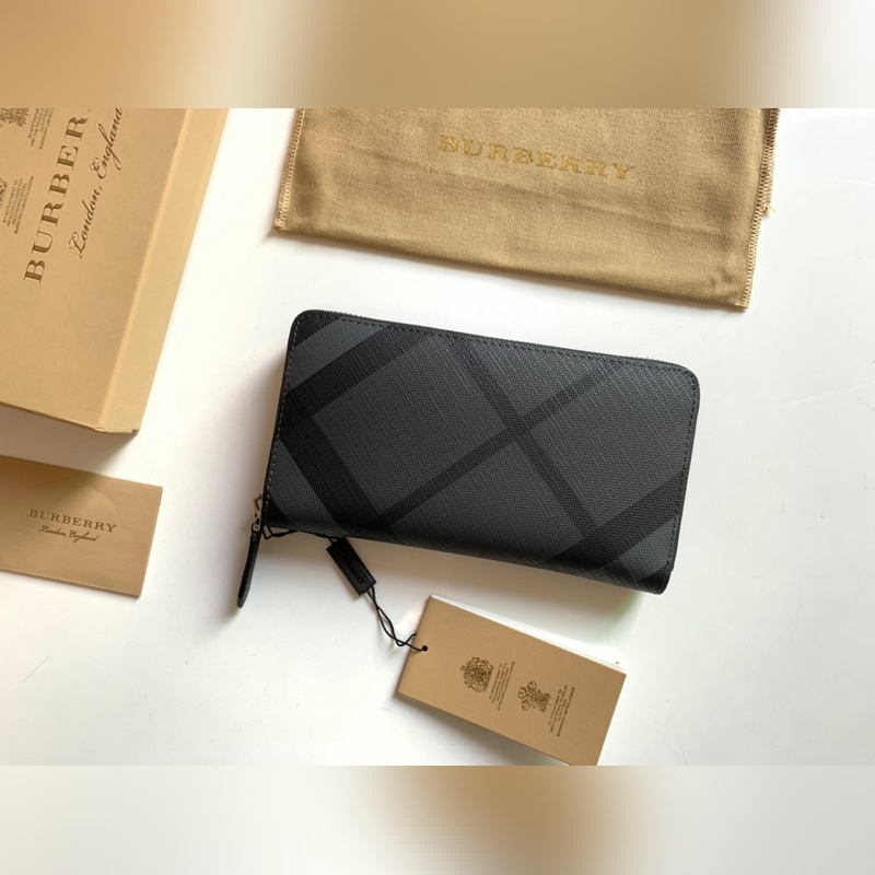 London格紋拉鍊包 [B 家]原單出品IT~~官方新配色小號拉鍊錢包 煙熏格