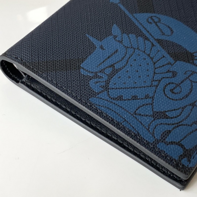 London 格紋馬術騎士圖案短款錢夾 [B 家]原單出品IT~~ 煙熏格子搭配