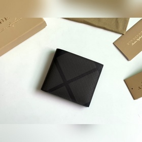 London 格紋折疊式短款錢夾 [B 家]原單出品IT~~ 煙熏格子新顔色搭配