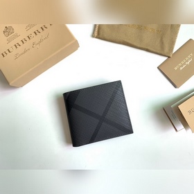 London 格紋折疊式短款錢夾 [B 家]原單出品IT~~ 煙熏格子新顔色搭配