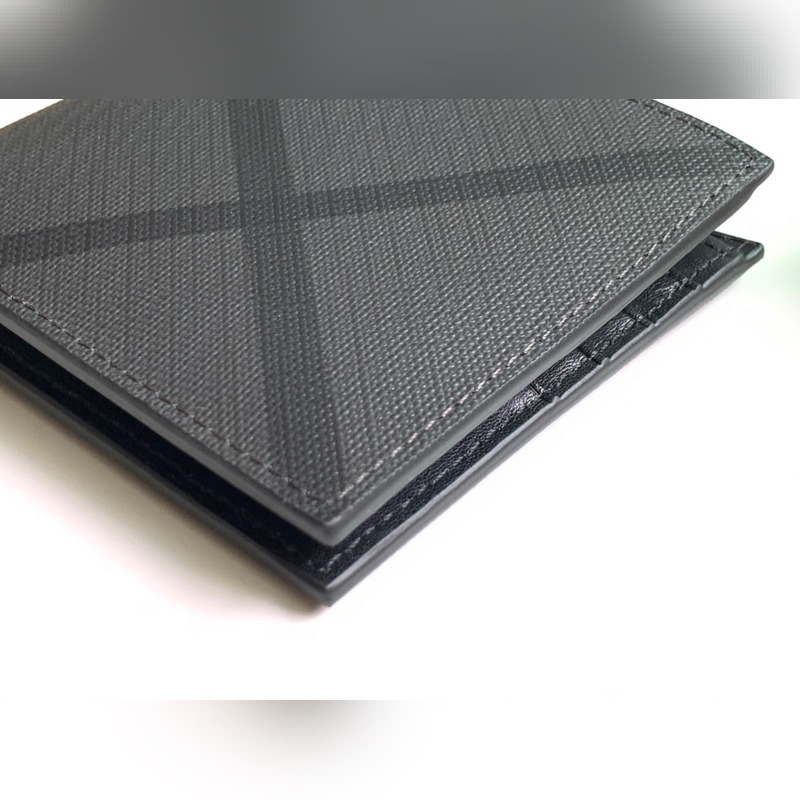 London 格紋折疊式短款錢夾 [B 家]原單出品IT~~ 煙熏格子新顔色搭配