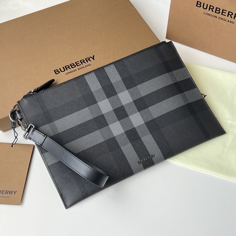 London 格紋拉鍊收納袋 裝飾標志性格紋設計[B 家]原單出品IT~~ 采用