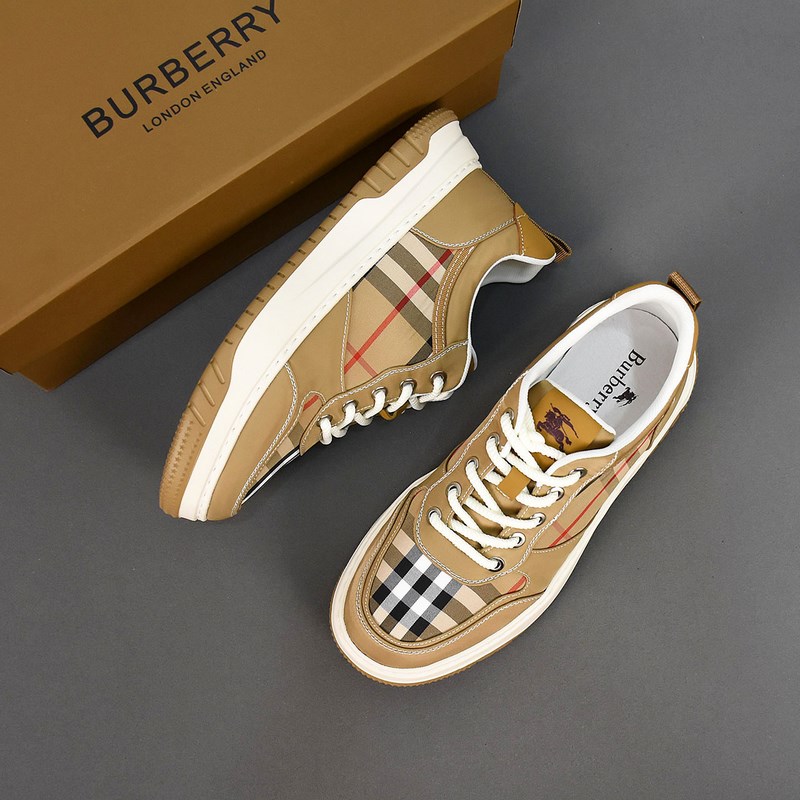 Burberry[巴寶莉]時尚系帶布鞋，鞋面采用透氣布料，橡膠發泡鞋底，男碼39