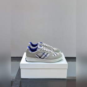 BURBERRY# 巴寶莉新款戰馬格紋休閑運動鞋全新露臺休閑運動鞋 巴寶莉(Bu