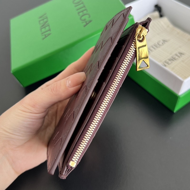 #Bv 編織雙折拉鍊錢包 749940 男女通用小巧精緻的錢包 優雅時尚的造型