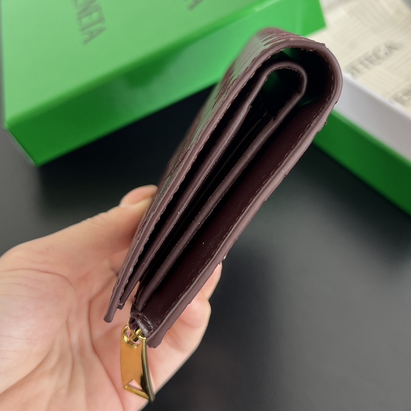 #Bv 編織雙折拉鍊錢包 749940 男女通用小巧精緻的錢包 優雅時尚的造型