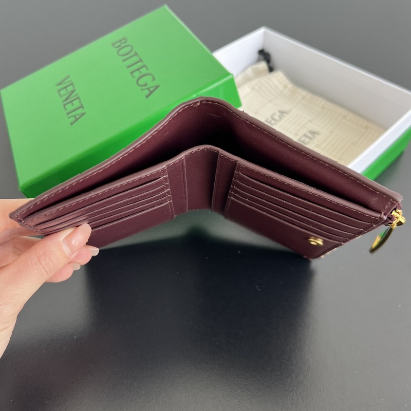 #Bv 編織雙折拉鍊錢包 749940 男女通用小巧精緻的錢包 優雅時尚的造型