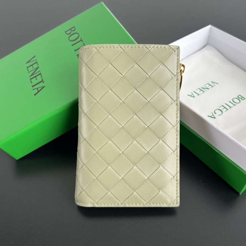 #Bv 編織雙折拉鍊錢包 749940 男女通用小巧精緻的錢包 優雅時尚的造型