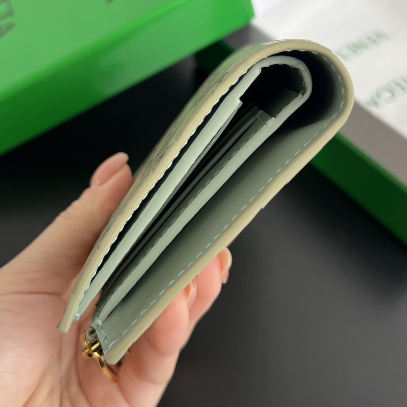 #Bv 編織雙折拉鍊錢包 749940 男女通用小巧精緻的錢包 優雅時尚的造型