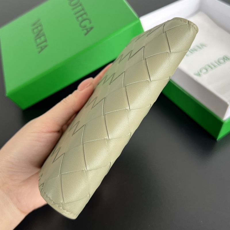 #Bv 編織雙折拉鍊錢包 749940 男女通用小巧精緻的錢包 優雅時尚的造型