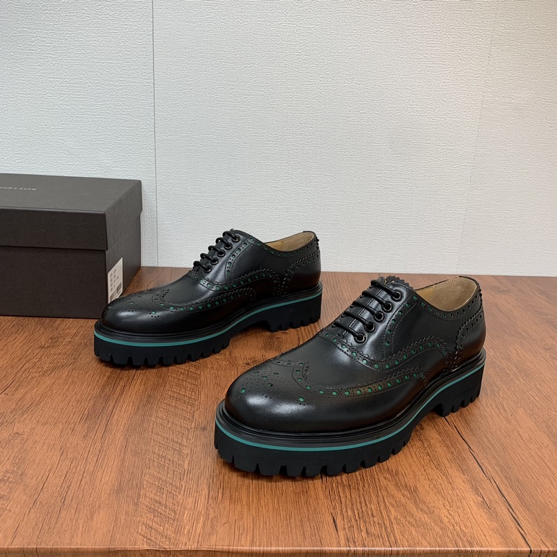 Bottega Veneta/葆蝶家男士Lug系帶鞋 厚底百搭正裝皮鞋 婚宴專用