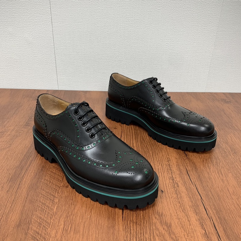 Bottega Veneta/葆蝶家男士Lug系帶鞋 厚底百搭正裝皮鞋 婚宴專用