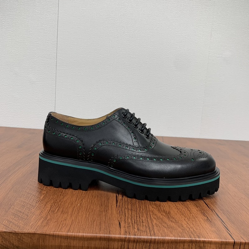 Bottega Veneta/葆蝶家男士Lug系帶鞋 厚底百搭正裝皮鞋 婚宴專用