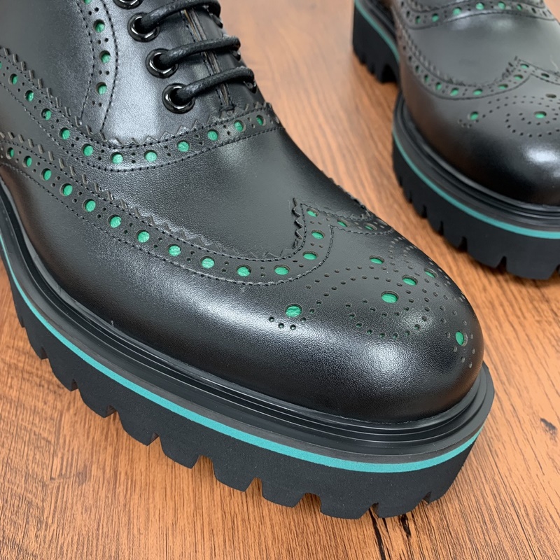 Bottega Veneta/葆蝶家男士Lug系帶鞋 厚底百搭正裝皮鞋 婚宴專用