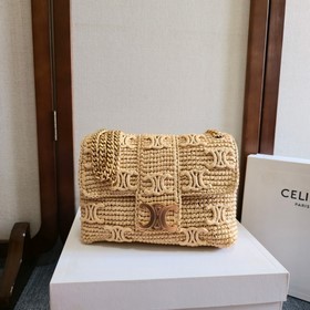 CELINEIN_E 2026 VICTOIRE中號柔軟編織凱旋門手袋 CELI