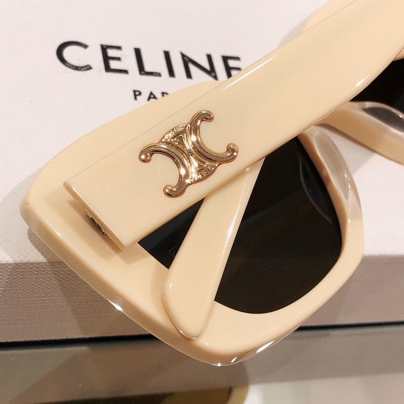 高版celine2026 凹造型 celine：CL4S216U：奶白色