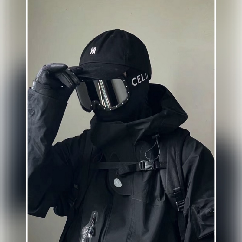 專櫃最新顔色 全黑色 高端貨ski goggles 電子nfc感應包裝 CELI