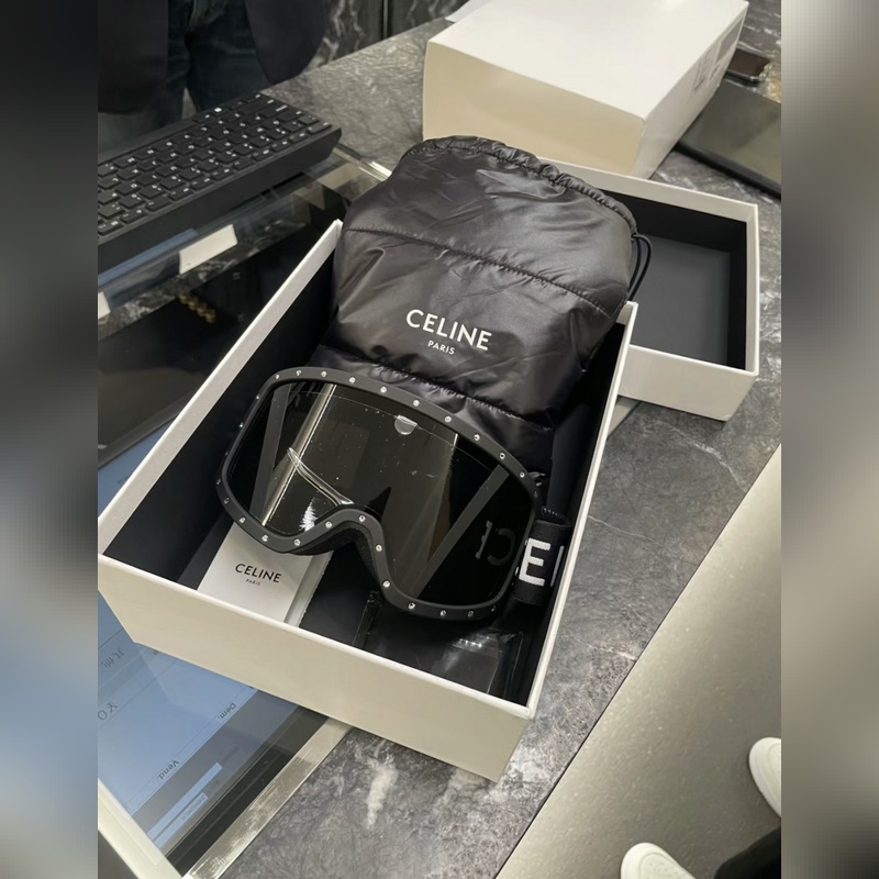 專櫃最新顔色 全黑色 高端貨ski goggles 電子nfc感應包裝 CELI