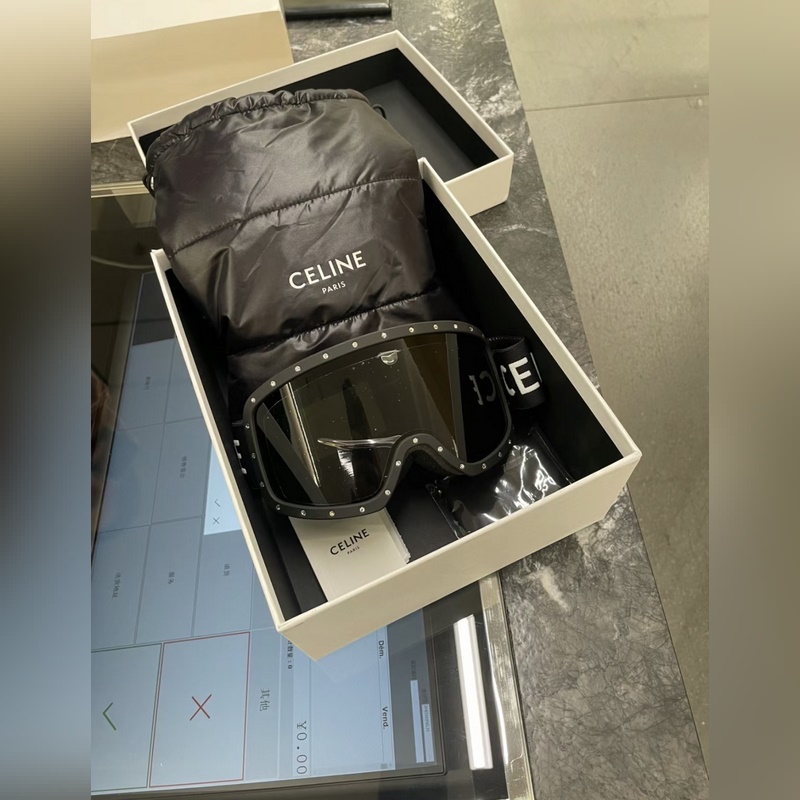 專櫃最新顔色 全黑色 高端貨ski goggles 電子nfc感應包裝 CELI