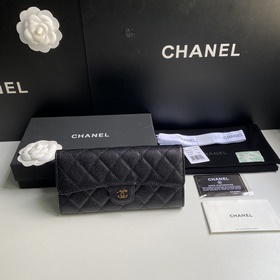 [頂級原單]CHANEL 經典倆折長款錢包到貨 原單品質、款號A0241頂級皮料