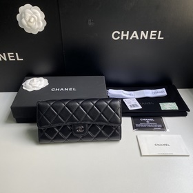 [頂級原單]CHANEL 經典倆折長款錢包到貨 原單品質、款號A0241頂級皮料