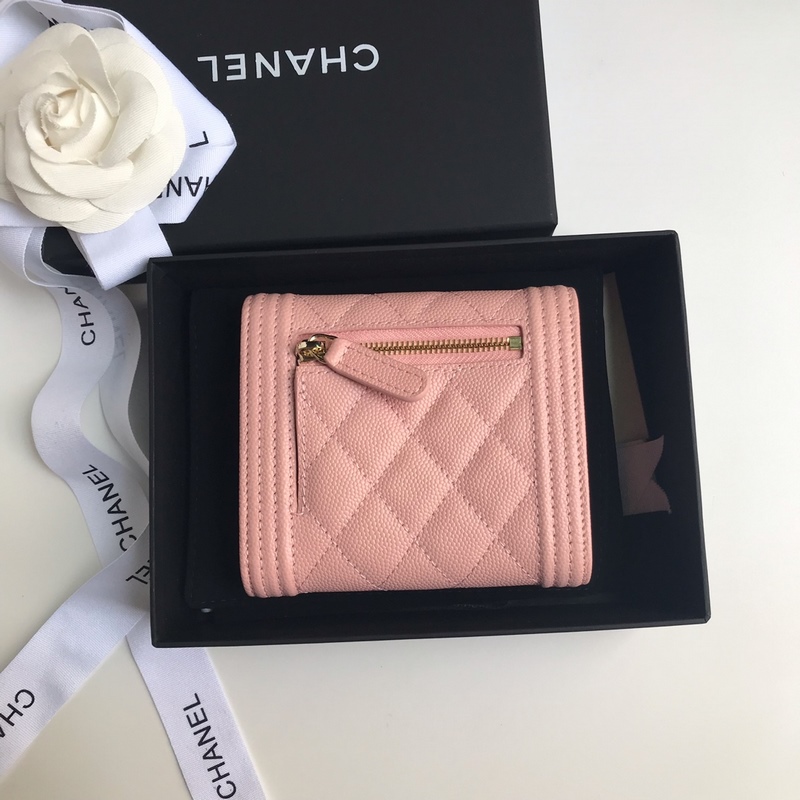 [原單品質][配帶包裝]CHANEL小球紋經典短三折錢包 款號A80734 頂級