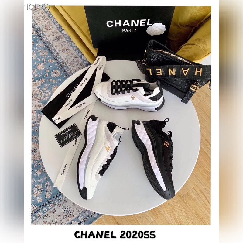 CHANE 2026香奈兒新寵運動運動鞋 鞋面：牛皮絲綢 牛皮絨面革 針織物 大